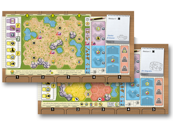 Ark Nova - Pacchetto mappe zoo 1